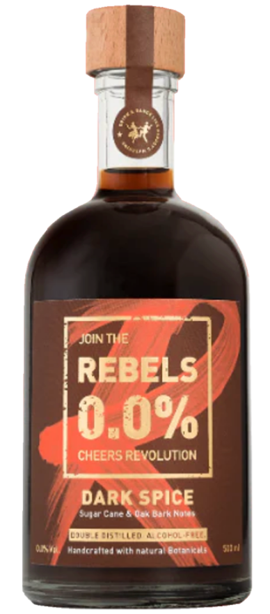 Rebels Dark Spice Alternative 0° alkoholfrei, 50cl, alkoholfreie Rum Alternative