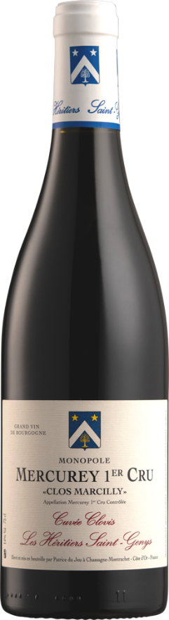 Saint Genys Mercurey Clos Marcily rouge 2022, 75cl, Monopole, Mercurey 1er Cru Rouge, Pinot Noir, Burgund, James Suckling: 96