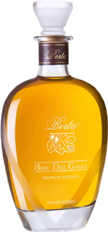 BERTA Bric del Gaian Grappa 43° 2016, 70cl, di Moscato Barriques, Moscato