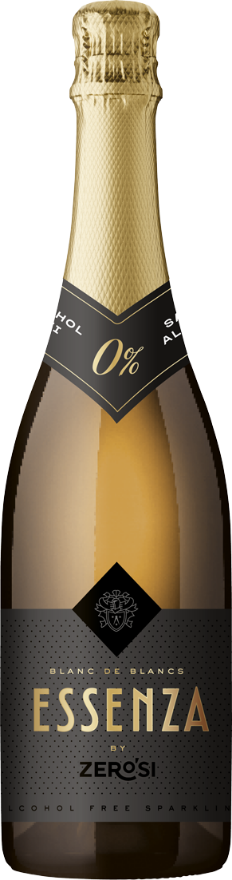 ESSENZA by ZERO'SI Blanc de Blancs Millésimé 2024, 75cl, Alcoholfree Sparkling Dry, Pinot Blanc