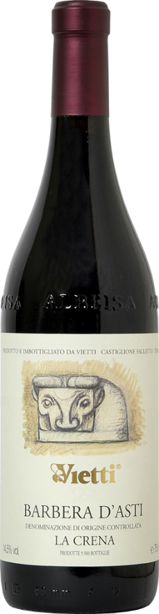 Vietti Barbera d'Asti La Crena 2022, 75cl, Barbera d'Asti DOC, Barbera, Piemonte, Robert Parker: 94