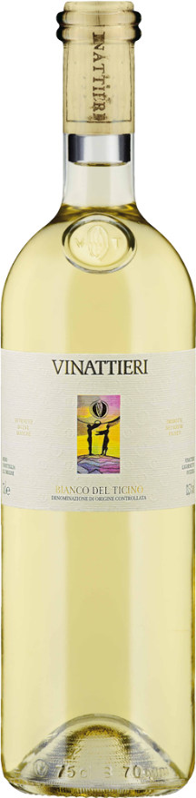 Vinattieri Bianco 2022, 75cl, Bianco di Merlot Ticino DOC, Chardonnay, Sauvignon Blanc, Semillon, Tessin