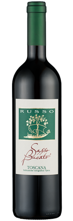 Russo Sasso Bucato 2021, 1200cl, Toscana IGT, Merlot, Cabernet Sauvignon, Cabernet Franc, Petit Verdot, Toscana