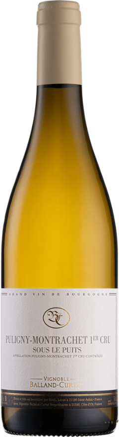 Domaine Balland-Curtet Puligny-Montrachet 2023, 75cl, 1er Cru, Sous le Puits, Puligny-Montrachet AOC, Chardonnay, Burgund