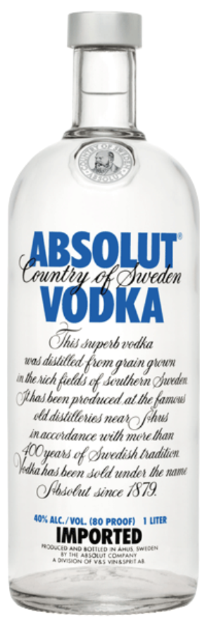 Absolut Vodka 40°, 5cl, Schweden