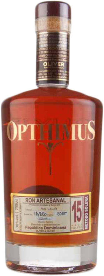Opthimus 15 year Rum 38°, 70cl, Dominikanische Republik