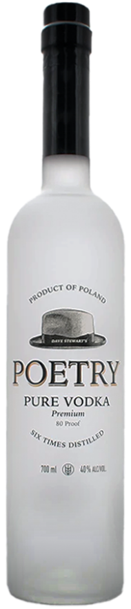 Poetry Pure Premium Vodka by Dave Stewart 40%