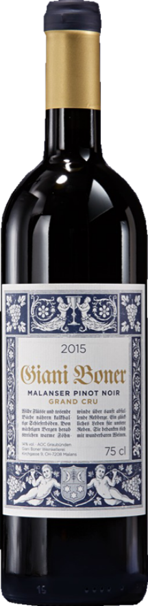 Giani Boner Malanser Grand Cru Pinot Noir 2021, 75cl, AOC Graubünden, Pinot Noir, Syrah, Graubünden