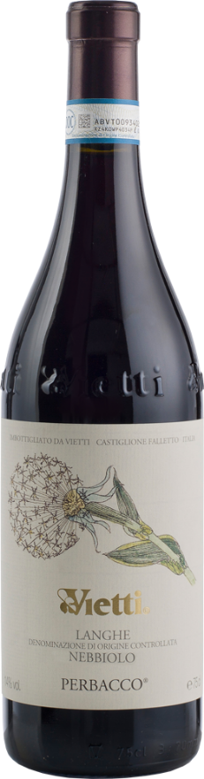 Vietti Nebbiolo Perbacco 2023, 75cl, Langhe DOC, Nebbiolo, Piemonte, Robert Parker: 93