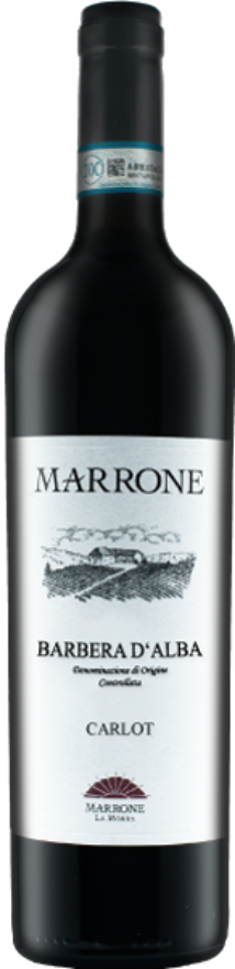 Marrone Barbera d'Alba Carlot 2023, 75cl, Barbera d’Alba DOC, Barbera, Piemonte