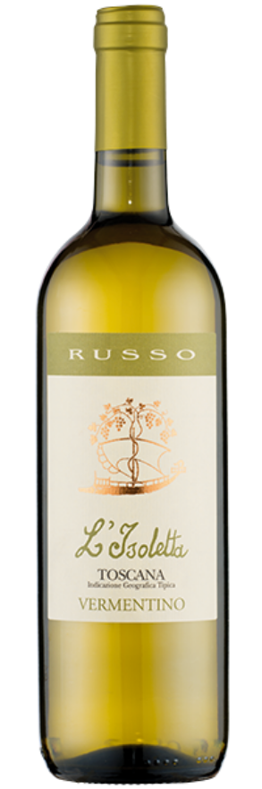Russo Isoletta Bianco 2025, 75cl, Toscana IGT, Vermentino, Viognier, Toscana