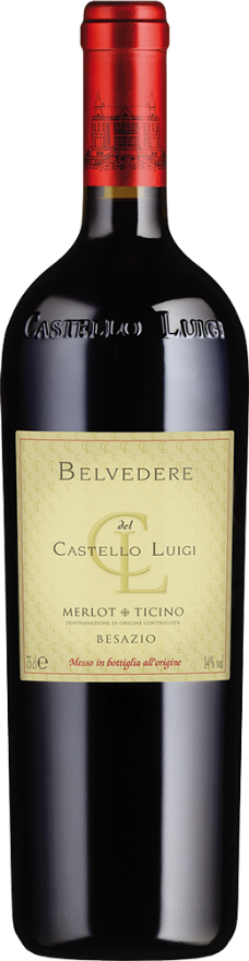 Castello Luigi Belvedere 2023, 75cl, Merlot del Ticino DOC, Merlot, Tessin, Robert Parker: 93
