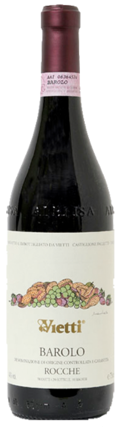 Vietti Barolo Rocche di Castiglione 2021, 75cl, Barolo DOCG, Nebbiolo, Piemonte, James Suckling: 95, Robert Parker: 97, Antonio Galloni: 96