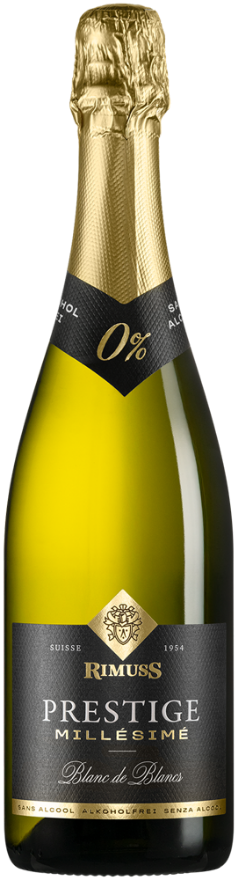 Rimuss Prestige Blanc de Blancs Millésimé 2025, 75cl, Alcoholfree Sparkling Dry, Pinot Blanc