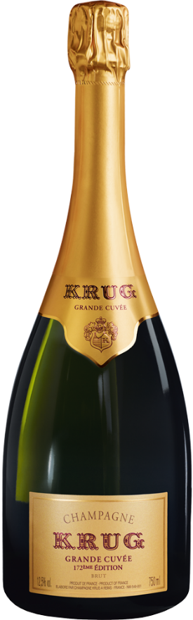 Krug Grande Cuvée Brut Champagne 172 Edition, 75cl, Frankreich, Champagne, Pinot Noir, Chardonnay, Meunier, Falstaff: 97