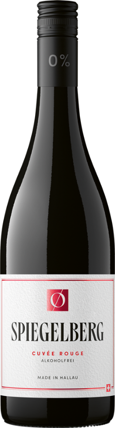 Spiegelberg Cuvée Rouge 0%, 75cl, Entalkoholisierter Wein, Schweiz, Merlot, Gamaret, Regent, Dornfelder, Cabernet Dorsa, Schaffhausen