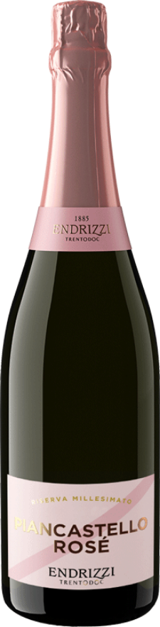 Endrizzi Piancastello Rosé Riserva 2020, 75cl, TrentoDOC, Pinot Noir, Chardonnay