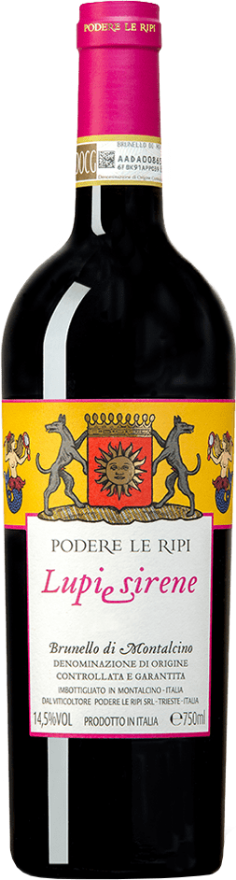 Le Ripi Brunello di Montalcino Lupi e Sirene 2020 , 75cl, Brunello di Montalcino DOCG, Riserva, Sangiovese, Toscana, Falstaff: 98, Vinum: 96