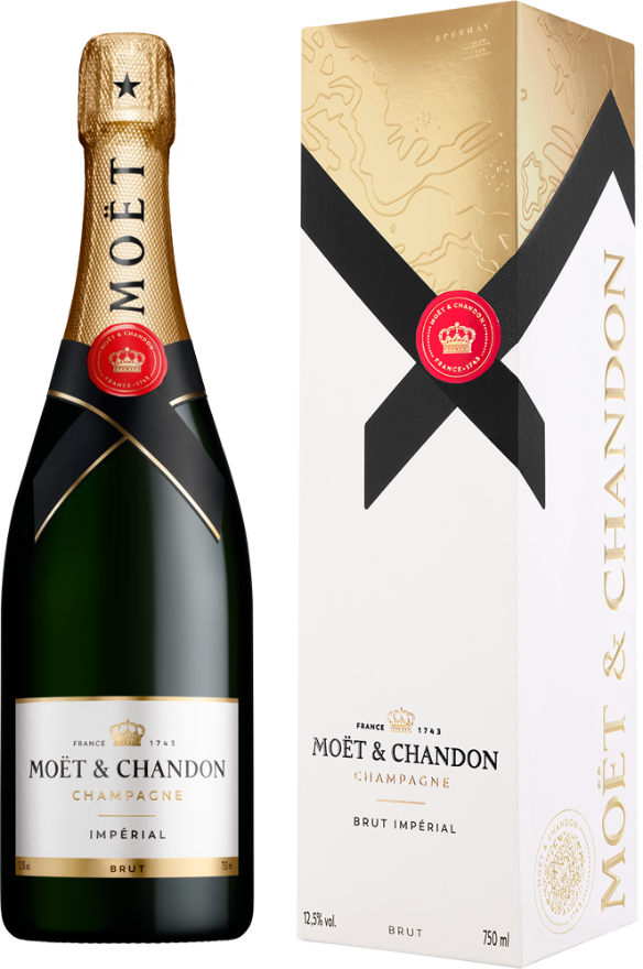Moët & Chandon Champagner Brut Impérial Giftbox, 75cl, Frankreich, Champagne, Pinot Noir, Meunier, Chardonnay