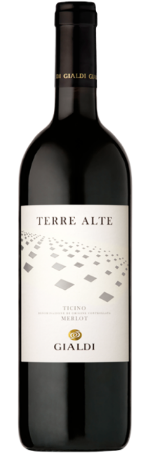 Gialdi Terre Alte Rosso 2023, 50cl, Merlot del Ticino DOC, Merlot, Tessin