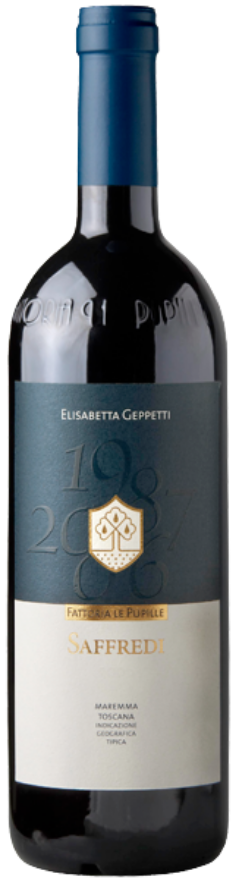 Le Pupille Saffredi Rosso 2022, 75cl, Toscana IGT, Cabernet Sauvignon, Merlot, Grenache, Toscana