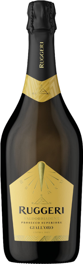 Ruggeri Prosecco Giall'Oro Extra Dry, 75cl, Valdobbiadene Superiore DOCG, Glera