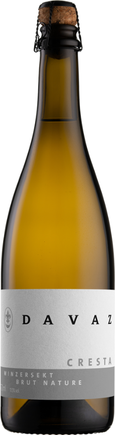 Davaz Winzersekt Cresta Brut Nature 2022, 75cl, AOC Graubünden, Chardonnay, Pinot Noir, Schaumweine Graubünden
