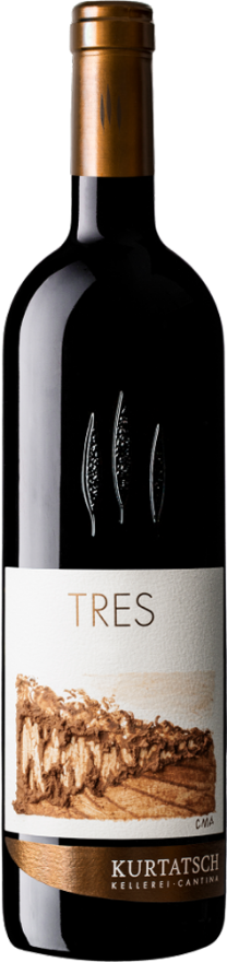 Kurtatsch Merlot Cabernet Riserva TRES 2018, 75cl, Südtirol DOC, Merlot, Cabernet Franc, Cabernet Sauvignon, Südtirol