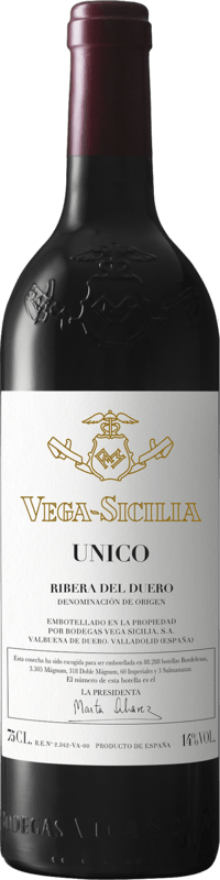 Vega Sicilia Unico 2016, 75cl, Ribera del Duero DO, Tempranillo, Cabernet Sauvignon, Ribera del Duero