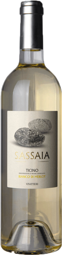 Vinattieri Sassaia Bianco 2025, 75cl, Bianco di Merlot Ticino DOC, Merlot, Tessin