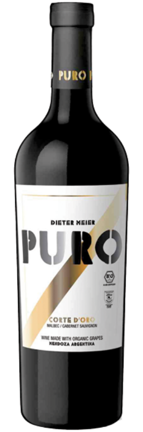 Dieter Meier Puro Corte d'Oro 2021, 75cl, Mendoza, Argentinien, Malbec, Cabernet Franc, Petit Verdot, Merlot, Cabernet Sauvignon, Syrah, Mendoza