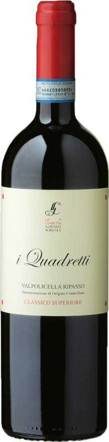 La Giaretta I Quadretti Ripasso 2019, 75cl, Valpolicella Classico Superiore DOC, Corvina, Corvinone, Rondinella, Veneto