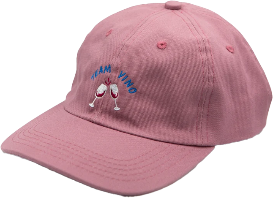 Goldiger Schlüssel Dad Cap Team Vino rosa
