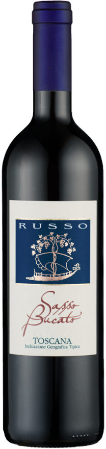 Russo Sasso Bucato 2023, 300cl, Toscana IGT, Merlot, Cabernet Sauvignon, Petit Verdot, Cabernet Franc, Toscana