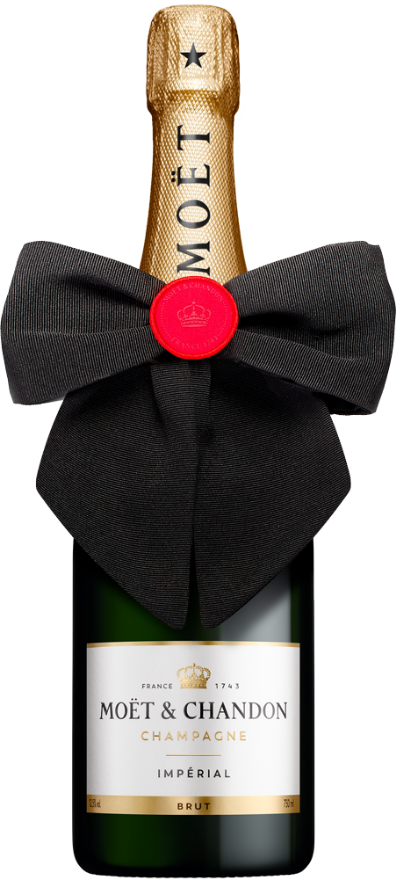 Moët & Chandon Brut Impérial «Black Bow», 75cl, Champagne, Limited Edition, Pinot Noir, Meunier, Chardonnay