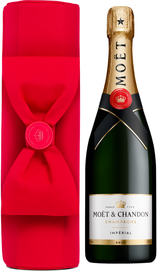 Moët & Chandon Brut Impérial «Bow Pouch», 75cl, Champagne, Limited Edition, Pinot Noir, Meunier, Chardonnay
